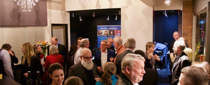 Lobby of Murray Adaskin Salon on Opening Night