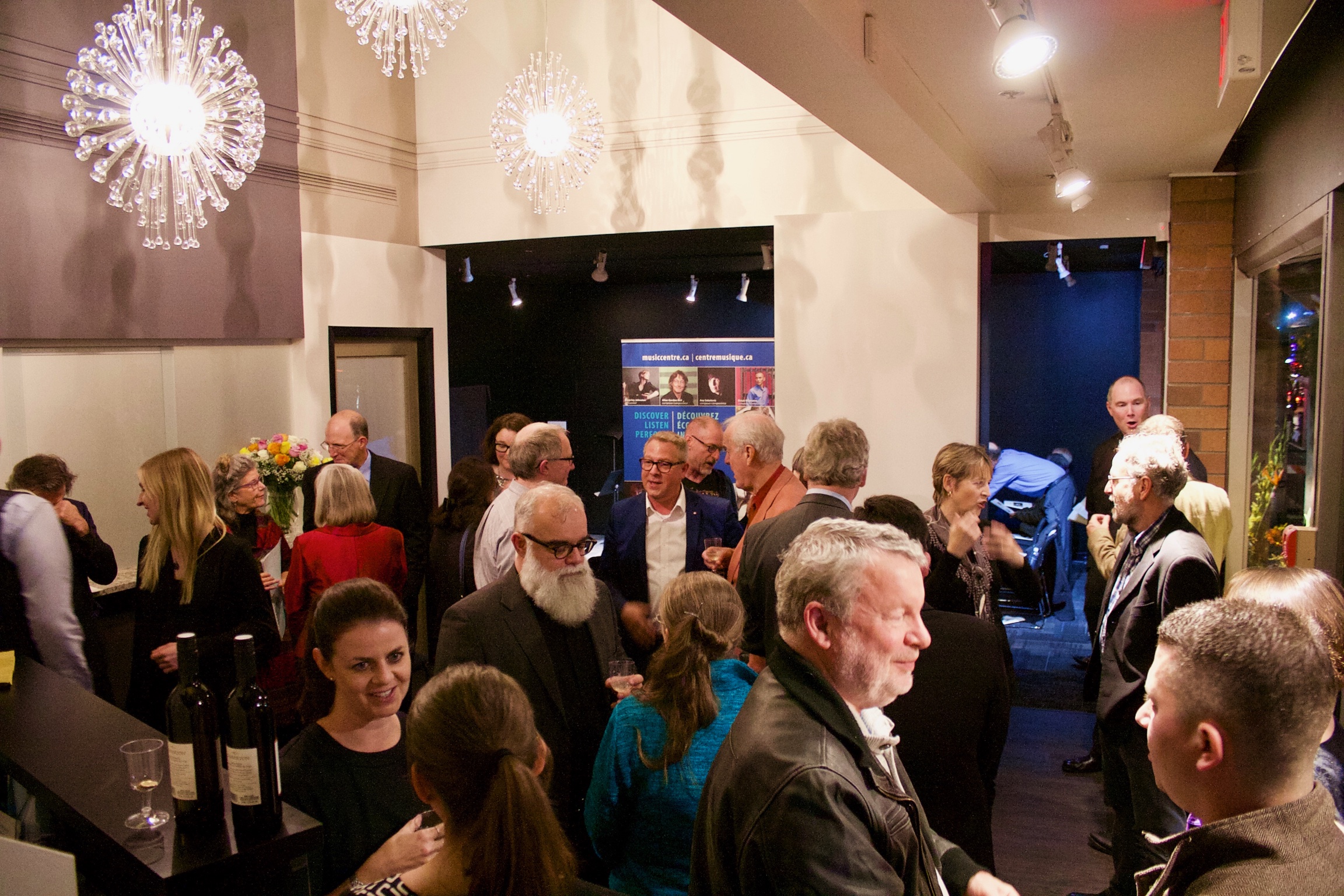 Lobby of Murray Adaskin Salon on Opening Night